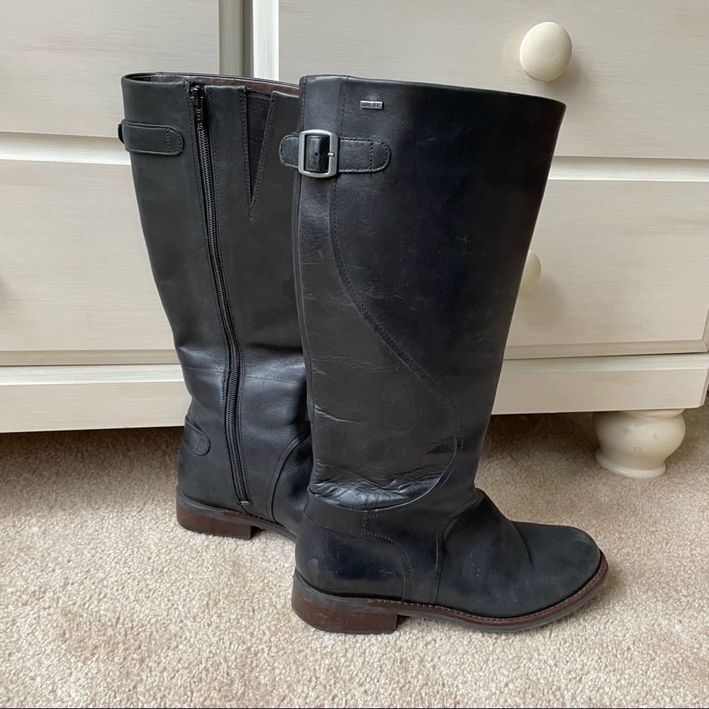 Clarks Gortex Tall Black Boots